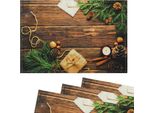 Tovagliette Tovagliette In Tessuto Regalo Di Natale Legno