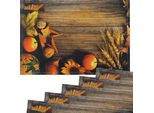 Tovagliette Tovagliette In Tessuto Cloth Grano Legno Autunno 6Pcs