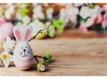 Tovaglietta In Tessuto Tovaglietta In Tessuto Pasqua Coniglietto Fiori Tavola Di Legno