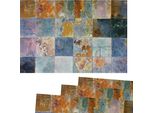 Tovagliette Tessili Cloth Piastrelle Stone Look Rust 4Pz 45X30 Cm