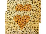 Tovagliette Tessili Cloth Cuore Di Legno Tronchi Marrone 2Pz 45X30 Cm
