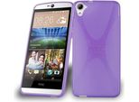 Cadorabo Custodia Per Telefono Cellulare Per Htc Desire 826 In Viola Cover Tpu Silicone Back Cover Case