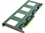Inline Pcie Karte Zu 4X Intern U.2 Nvme SFF-8639 Bifurcation X16 (76660R)