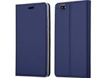 Cadorabo Custodia Per Cellulare Per Huawei P8 Lite 2015 Custodia Protettiva In Blu Cover Etui Book Case Booklet