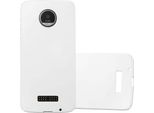 Cadorabo Cover Per Motorola Moto Z Cover Protettiva In Argento Custodia Rigida Per Cellulare Cover Case