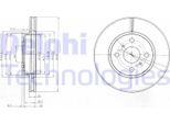 2X Delphi Disco Freno BG4053 Per Toyota Yaris Hatchback (_P9_) 46 3Mm 255Mm