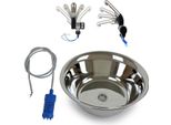 Lavello In Acciaio Inox Lavandino Da Campeggio 36 Cm Ø Yacht Barca Womo Caravan
