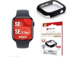 Displex 02139, Pellicola Protettiva, Smart Watch, Nero, Apple, Apple Watch SE3/SE2/SE (44 Mm), Policarbonato (Pc), Vetro Temperato