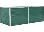 Vidaxl Letto Rialzato 160 X 80 X 45 Cm Acciaio Zincato Verde