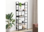 Maison Exclusive - Scaffale Libri 5 Ripiani Nero 60X27,6X128,5Cm Legno Multistrato