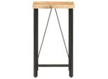Tavolo Da Bar 60X60X107 Cm Legno Di Mango Grezzo
