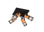 Faretto Da Soffitto Tosh Nero Trio 804300432