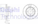 2X Disco Freno Delphi BG2109 Per Vw Golf Ii (19E 1G1) Golf Iii (1H1) 39Mm