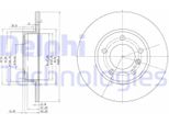 2X Disco Freno Delphi BG2622 Per Bmw 3 Berlina (E36) 3 Coupé (E36) 51 7Mm