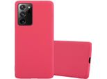 Cadorabo Custodia Per Samsung Galaxy Note 20 Plus Custodia Protettiva In Rosso Custodia Per Telefono Cellulare Tpu Silicone Custodia Cover
