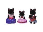 Sylvanian Families 5530 Famiglia Del Gatto Nero - Figure Per La Casa Delle Bambole