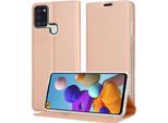 Cadorabo Custodia Per Cellulare Per Samsung Galaxy A21S Custodia Protettiva In Rosa Cover Etui Book Case Booklet