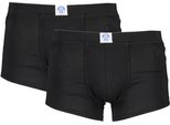 North Sails Boxer (2 Pack) - Uomo - Cotone (Nero (Elasticizzato Con Logo) S)
