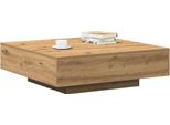 Syfax™ Tavolino Da Salotto Rovere Artigianale 100 X 100 X 31 Cm