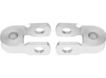 2Pz Universale Moto Posteriore Ammortizzatore Riser Altezza Estensione Argento Senza Vite