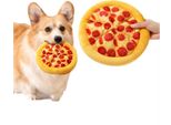 Inf Peluche Pizza Giocattolo Con Squeak Per Cani - Interattivo E Morbido