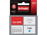 Activejet ACC-521CN Ink Cartridge (Replacement For Canon CLI-521C; Supreme; 10 Ml; Cyan)