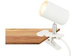 Briloner Klem Lampada Da Tavolo, Orientabile, Con Morsetto, Bianco