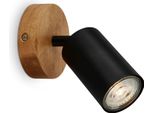 Lampada Da Letto A Led Interruttore On/Off Flessibile GU10 5 W Nero Metallo Briloner