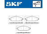Set Pastiglie Freno Anteriori Skf Per Jeep Grand Cherokee Iii (Wh, Wk) Vkbp 81110 A