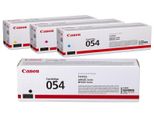 Canon Original 054 4Er Multipack Toner - Schwarz 1.500 Seiten, Cyan, Magenta, Gelb Je 1.200 Seiten