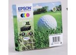 Epson Original 34XL Golfball Druckerpatrone 4Er Multipack Schwarz Cyan Magenta Gelb (C13T34764010)