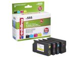 Edding Druckerpatronen EDD-555 Schwarz, Cyan, Magenta, Gelb Kompatibel Zu Hp 953XL (3HZ52AE), 4Er-Set