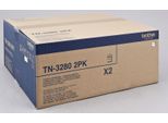 Brother Original TN3280 Toner Doppelpack Schwarz 2X 8.000 Seiten (TN-3280TWIN)