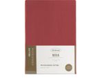 Lenzuolo Di Raso Con Elastico 140X200 Nova Rosso Per Materasso Alto 30 Cm Eurofirany