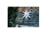 Weihnachtsstern Led Dekostern 25Cm Weiss FüR Aussen Kabel Mit Trafo 3D Stern 18 Zackig Leuchtstern Weihnachtslicht Winterbeleuchtung 3D Stern Weihnachtslicht Xmas Lights