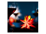 Weihnachtsstern Led Dekostern Klein 12Cm Rot Mit Fernbedienung Und Batteriefach FüR 3 Aa Batterien 6H Timer Innenraum Deko 3D Stern 18 Zackig Leuchtstern Led Weihnachtsstern Beleuchtet