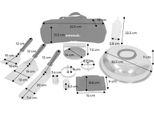 Set 11 Utensili Per Barbecue, Piastra Di Cottura E Braciere, Nero