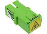 Inline® Accoppiamento In Fibra Ottica, Simplex Sc/Sc, Sm, Manicotto In Ceramica, Con Otturatore, Verde