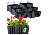 Set Di 6 Vasi Da Fiori Prosperplast | Boardee Fancycase W | Antracite | 40 Cm