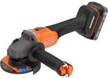 Black & Decker Akku-Winkelschl. 115Mm, 18V 2Ah,Tasche