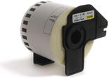 Etichette Jetworld Brother Dk Di Ricambio Nero Su Giallo 62 Mm*30,48 M DK44605, DK-44605, DK44.605