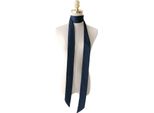 Inf Elegante Sciarpa Lunga In Seta Di Gelso 100%, Accessorio Moda Donna Blu
