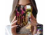 Custodia Per Huawei Y7 2019 - Strada Pittoresca Con Caffè + Vetro