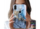 Custodia Per Huawei P Smart 2019 - Design Femminile Marmorizzato + Vetro