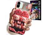 Custodia Per Xiaomi Redmi A1 - Rose TeddybäR Familie Cuore + Vetro