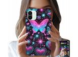 Custodia Per Xiaomi Redmi A1 - Disegni Alla Moda Con Farfalle Colorate E Cuori