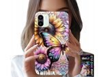 Custodia Per Xiaomi Redmi A2 - Girasole Con Farfalla, Custodia + Pellicola Protettiva