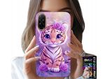 Custodia Per Xiaomi Redmi A5 - Tigre Carina Su Sfondo Rosa + Vetro