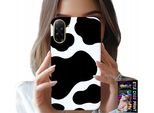 Custodia Per Xiaomi Poco X7 Pro 5G - Nero - Bianco Patch Cow, Motivi Alla Moda
