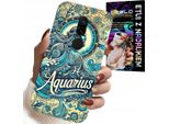 Custodia Per Xiaomi Redmi 8 - Segno Zodiacale, Acquario, Retro Astronomico